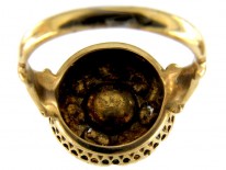 Rose Diamond Cluster Ring