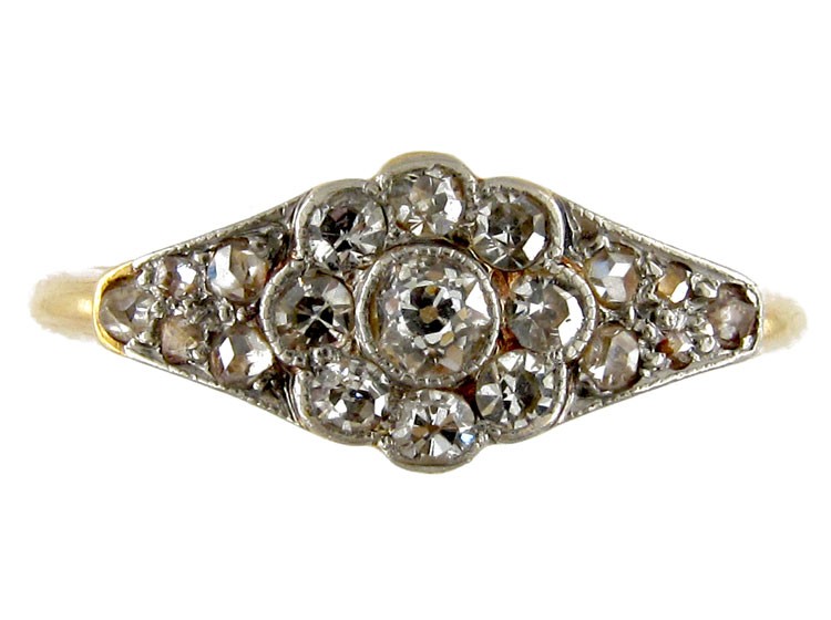 Diamond Shaped Diamond Ring
