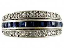 Diamond, Ruby & Sapphire Flip Over Ring
