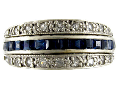 Diamond, Ruby & Sapphire Flip Over Ring