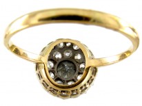 Yellow Gold & Diamond Cluster Ring