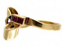 Ruby & Diamond Bow Ring
