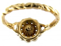 Georgian Rose Cut Diamond Cluster Ring