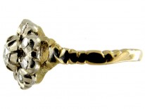 Georgian Rose Cut Diamond Cluster Ring