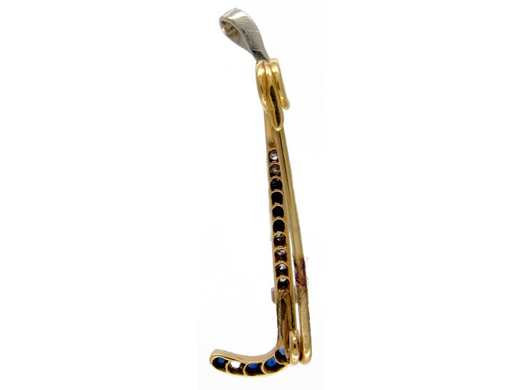 Sapphire & Diamond Riding Whip