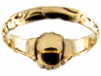 Rose Diamond Cluster Georgian Ring