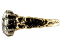 Rose Diamond Cluster Georgian Ring