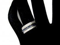 Diamond, Ruby & Sapphire Flip Over Ring