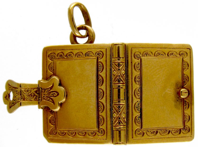 18ct French Book Locket