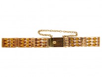 15ct Gold Fancy Link Gate Bracelet