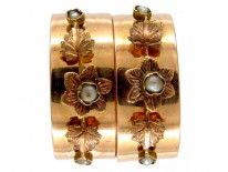 Pair of Gold Regency Rings