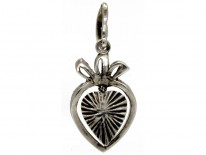 Paste & Silver Heart 'Pense A Moi' Pendant