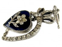 Paste & Silver Heart 'Pense A Moi' Pendant