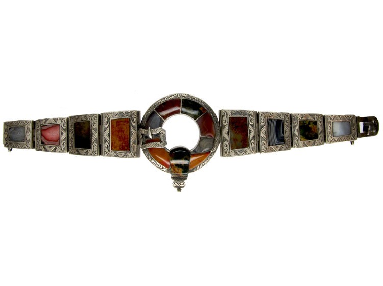 Silver Scottish Garter Bracelet