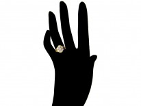 Rose Diamond Cluster Ring