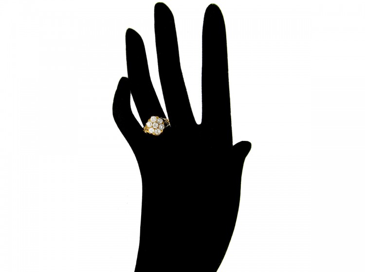 Rose Diamond Cluster Ring