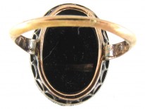 Hardstone Cameo, Rose Diamond Ring