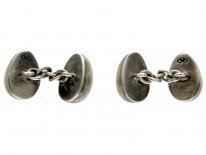 Chicken in Egg Silver & Gold Cufflinks