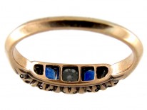 Five Stone Sapphire & Diamond Ring