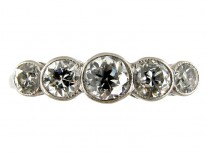 Diamond Five Stone Edwardian Ring