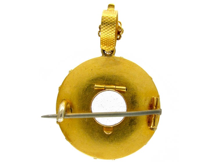 Regency 18ct Gold Regard Locket Pendant