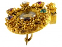 Regency 18ct Gold Regard Locket Pendant