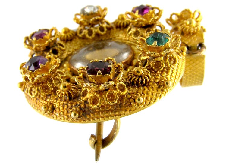 Regency 18ct Gold Regard Locket Pendant