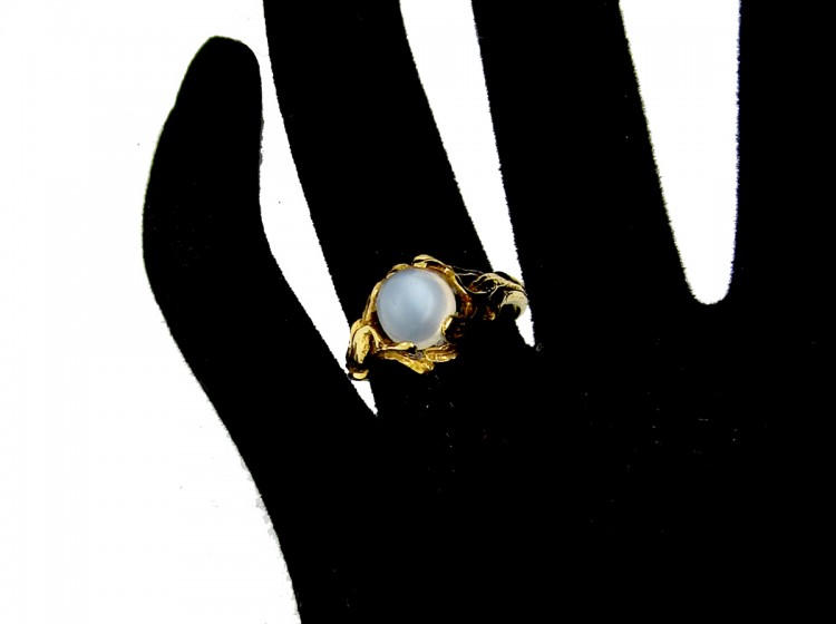 Moonstone Art Nouveau Ring