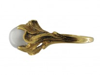 Moonstone Art Nouveau Ring
