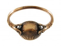 Georgian Ruby & Figured Moss Agate Ring