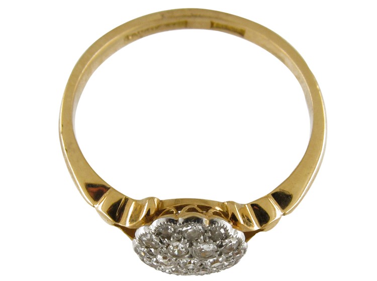 Diamond Edwardian Cluster Ring