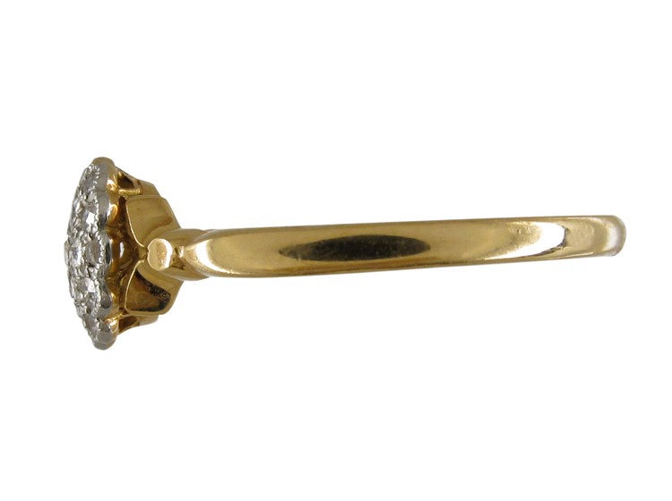 Diamond Edwardian Cluster Ring