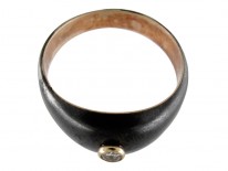 Gun Metal & Gold & Diamond Ring