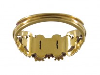 Regency Three Natural Pearl & Emerald Ring