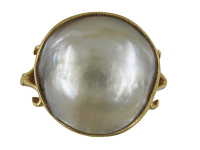 Large Pearl Edwardian Ring