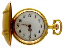 Sapphire & Diamond 14ct Gold Hunter Watch