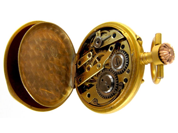 Sapphire & Diamond 14ct Gold Hunter Watch