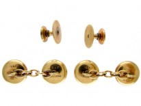 9ct & Platinum Cufflinks & Studs Set