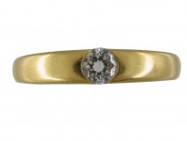Single Diamond in Wedding Band