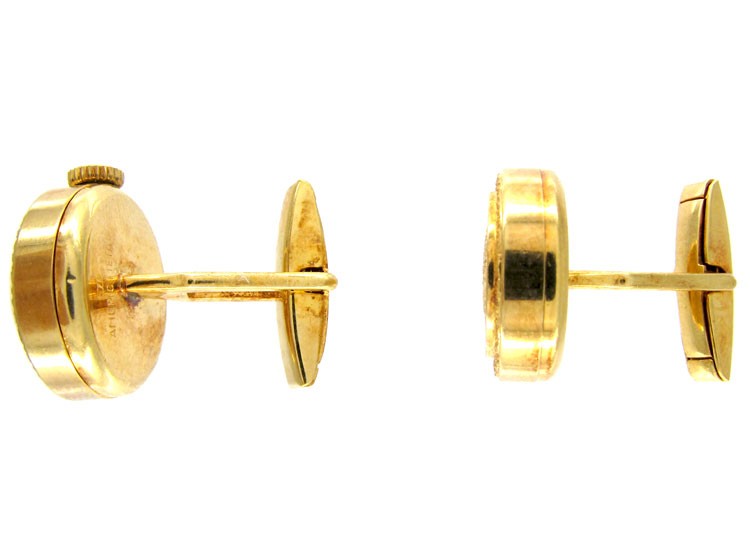 Gold Cased Watch Cufflinks
