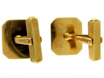 18ct Gold & Onyx Cufflinks