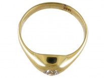 Edwardian Single Stone Diamond, Gold Set Ring