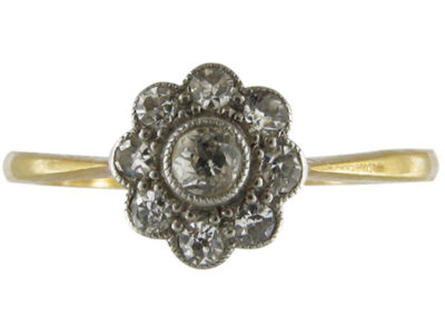 Diamond Edwardian Cluster Ring