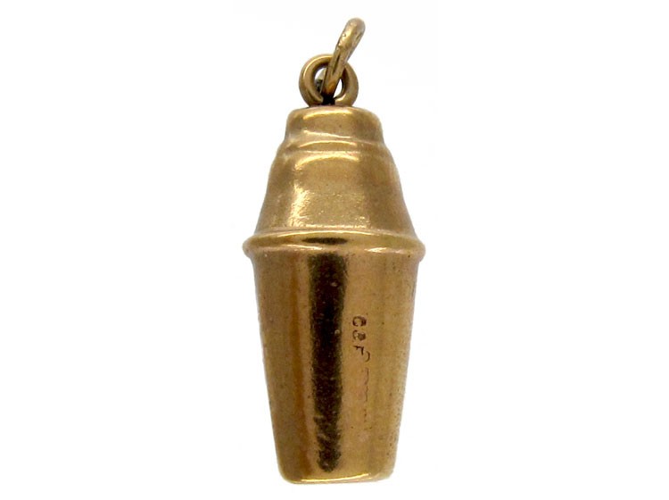 9ct Gold Cocktail Shaker Charm