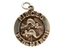 Silver Pisces Charm