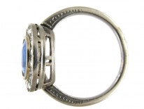 Sapphire & Diamond Oval Ring