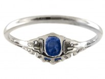 Diamond & Sapphire Art Deco Ring
