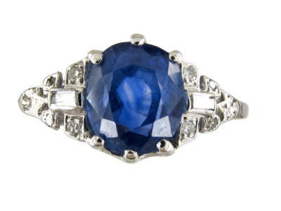 Diamond & Sapphire Art Deco Ring