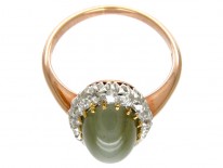 Cat's Eye & Diamond Ring