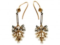Natural Pearl Grape Earrings